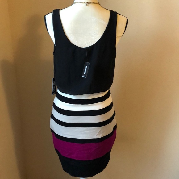 Express Colorblock Midi Bodycon Dress NWT - Picture 5 of 8